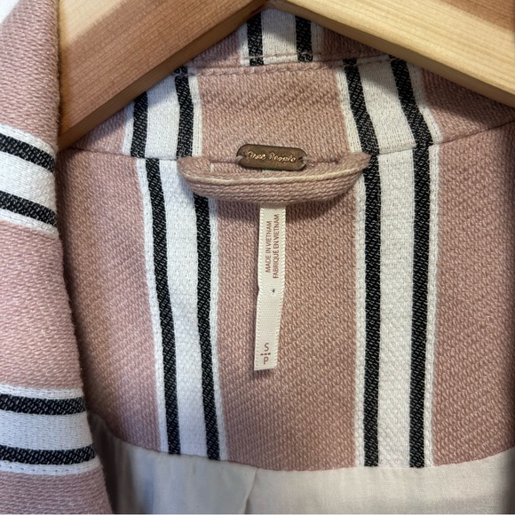 Free People Oversized Striped Blazer Small - Picture 3 of 8